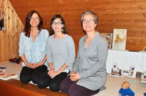 Karin Rendler, Tina Krause und Carolin Christ (von links) sind freie Hebammen in Lahr. Foto: Goltz Foto: Lahrer Zeitung