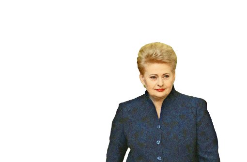Respekteinflößend: Das Outfit der litauischen Staatspräsidentin Grybauskaite. Foto: AFP