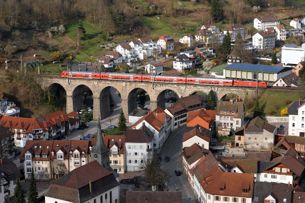 Ein wunderschöner Blick von oben auf Hornberg und das Viadukt wäre ein Motiv für den Fotowettbewerb.