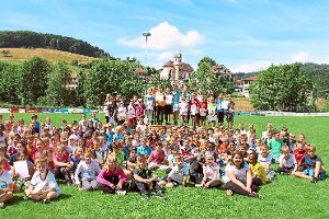 Die erfolgreichen Leichtathleten der Georg-Schöner-Schule Steinach Foto: Schule Foto: Schwarzwälder-Bote