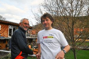 Die Initiatoren Heinz Schmitt (links) und Siegbert Armbruster freuen sich auf den Rund um Wolfach-Lauf.   Foto: Steitz