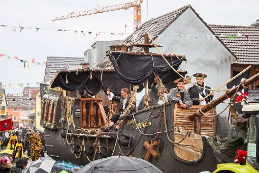 Aus Pfaffenweiler waren diese Piraten mit ihrem Schiff nach Rust geschippert.  Foto: Decoux-Kone /Mutz