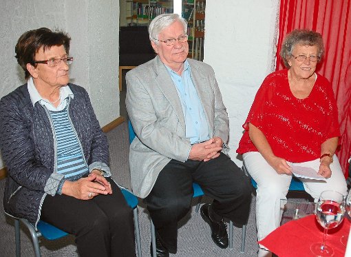 Lahr erzählt    (von links): Irma Barraud, Maurizio Poggio und Brigitte Täubert Foto: Haid Foto: Lahrer Zeitung
