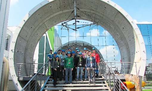 Studenten besuchen den Schwanauer Tunnelbohrer Herrenknecht.  Foto: Hochschule Foto: Lahrer Zeitung