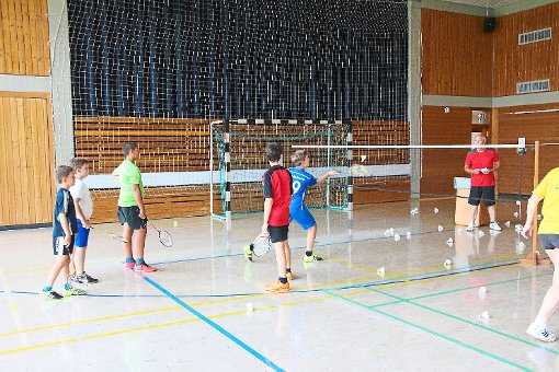 Wer ein guter Badminton-Spieler sein will, muss viel üben. Foto: Lehmann Foto: Lahrer Zeitung