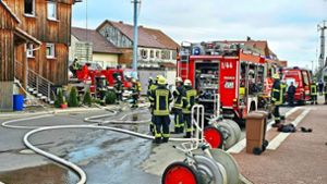 Die Feuerwehr war mit einem Großaufgebot vor Ort. Foto: Waldemar Gress / EinsatzReport24