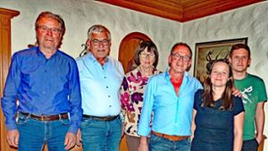 Auf dem Bild zu sehen ist der TCO-Vorstand (von links): Wolfgang Haas, Wolfgang Wössner, Maria Harter, Guido Baur, Larissa Harter und Kevin Harter. Foto: Haas