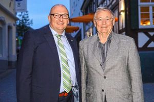 Landtagskandidat Matthias Kappis (links) und Ersatzbewerber Jörg Uffelmann Foto: Breuer Foto: Lahrer Zeitung