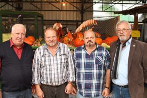 Erfolgreiche Züchter (von links): Werner Dörr, Hubert Schandelmeyer, Thomas Horch und Eberhard  Rees. Foto: Özkan Foto: Lahrer Zeitung