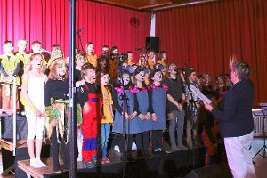 Der Grundschulchor der Hofstetter Franz-Josef-Krämer Schule wird die schönsten Musical-Lieder auf der Mainau singen.  Foto: Störr