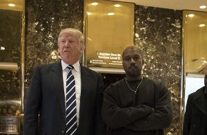 Dicke Freunde: Donald Trump und Kanye West. Foto: GETTY IMAGES NORTH AMERICA