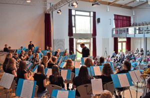 Höhepunkt war der gemeinsame Auftritt von Jungmusikern aus Herbolzheim, Bleichheim und Wagenstadt.     Foto: Schnabl