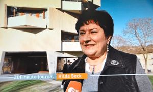 Hilda Beck von der Stadtverwaltung wurde im Heute-Journal  zu den Deutschen aus Russland  interviewt.  Screenshot: ZDF Foto: Lahrer Zeitung