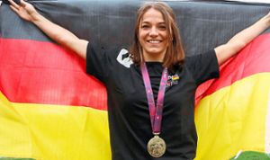 Annika Wendle vom ASV Altenheim – hier nach dem Gewinn der U23-EM 2019 – hat bei den Europameisterschaften in Rom Bronze gewonnen. Foto: Archiv Foto: Lahrer Zeitung