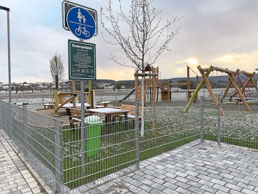 Der Spielplatz im Schwalbenweg hat rund 76 000 Euro gekostet. Er wurde im Zuge der Erschließung des Baugebiets Orsch­weier-Nord angelegt. Foto: Stadt