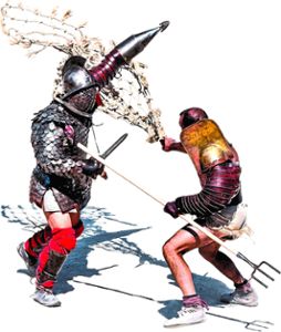 Auch römische Gladiatorenkämpfe sind beim Festival Historia in Straßburg zu sehen.  Foto: Sophia Publications