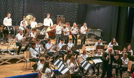 Christian Sade, seit knapp einem Jahr Leiter des Jugendorchesters, zeigte mit dem Nachwuchs eine eindrucksvolle Leistung. Foto: Decoux-Kone