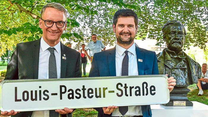 60 Jahre Städtepartnerschaft: Louis Pasteur erhält Büste im Lahrer Stadtpark