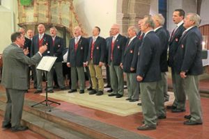 Der Männergesangverein Harmonie Oberweier hat zum Liederabend in die evangelische Kirche eingeladen.   Foto: Bohnert-Seidel