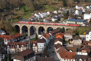 Ein wunderschöner Blick von oben auf Hornberg und das Viadukt wäre ein Motiv für den Fotowettbewerb.  Foto: Gräff