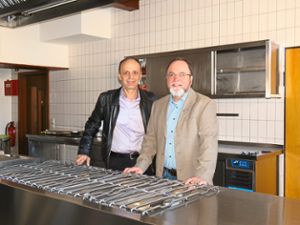Freuen sich, dass es bald losgeht: Florim Medziti, Chef des Belmondo, und Bürgermeister Thomas Schäfer. Foto: Gemeinde Foto: Lahrer Zeitung