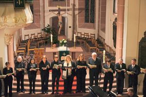 Der Chor  des  Kirchenbezirks tritt am Samstag in der  Stiftskirche auf. Foto: Gläser-Dresen Foto: Lahrer Zeitung