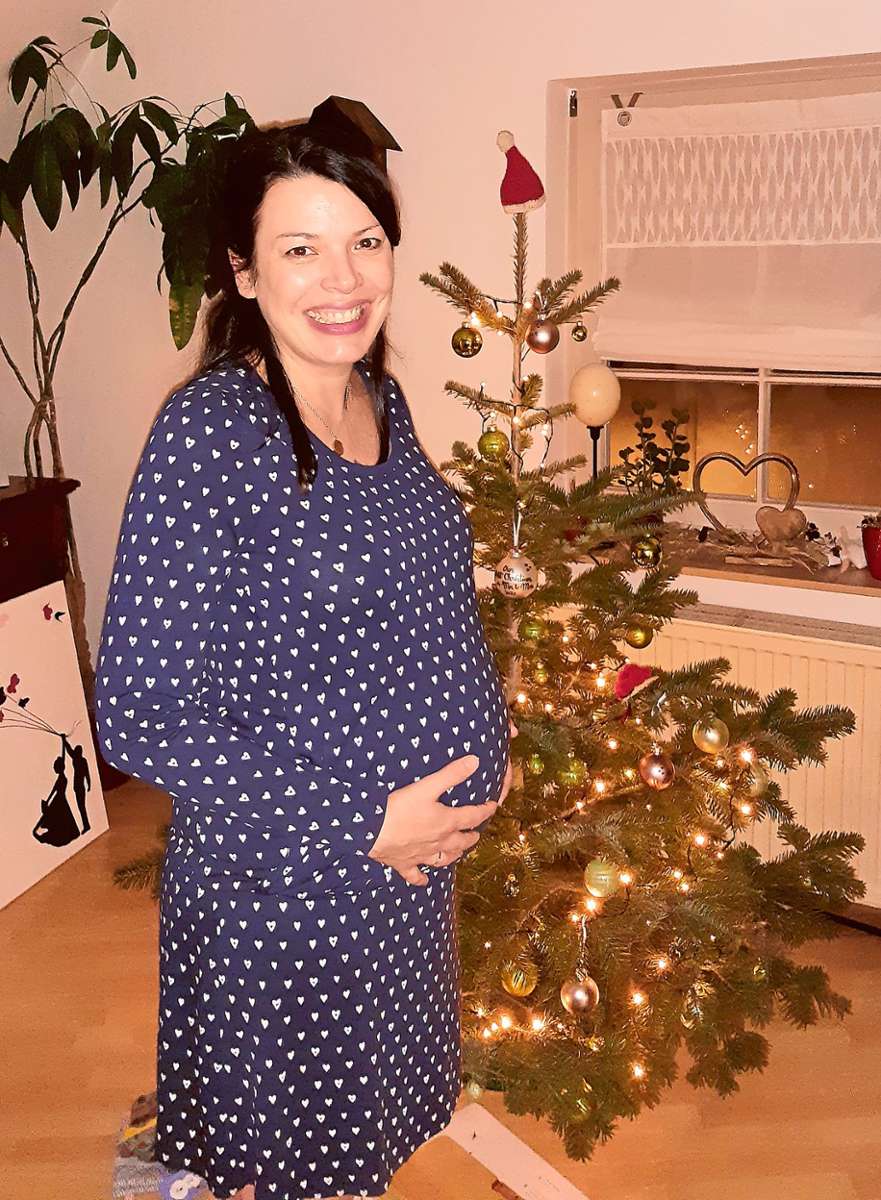 Stephanie Grimmer freut sich auf ihr  Kind, das im Februar zur Welt kommen wird.
