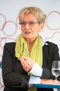 Hanna Lehmann, Regionalkuratorin der Bundesinitiative Bürgerstiftungen, war in Lahr zu Gast. Foto: Breuer Foto: Lahrer Zeitung