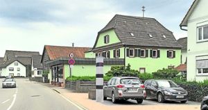 Unter anderem   in Ichenheim, gegenüber vom Gasthaus Löwen, soll eine Blitzersäule aufgestellt werden.   Visualisierung: Gemeinde Neuried Foto: Lahrer Zeitung