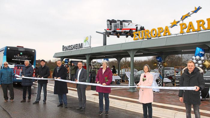 Eröffnung in Ringsheim: Europa-Park-Bahnhof ist freigegeben