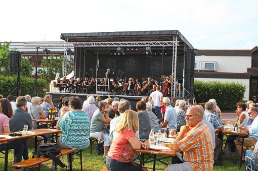 Zur ersten Elzphilharmonie kamen etwa 200 Besucher in den Ruster Klosgarten. Foto: Mutz Foto: Lahrer Zeitung