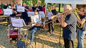 Der Musikzug Friesenheim ist bei zahlreichen Veranstaltungen mit dabei – 2023 eröffnete er unter anderem das Dorffest von Oberweier musikalisch. Foto: Bohnert-Seidel