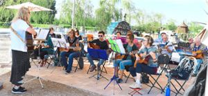 Bei der Volkshochschule stand am Samstag im Seepark gemeinsames Musizieren auf dem Programm Fotos: Wendling Foto: Lahrer Zeitung