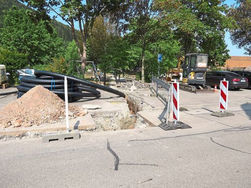 Der Ausbau des Nahwärmenetzes in Seelbach hat die L 102 passiert.   Foto: Gemeinde