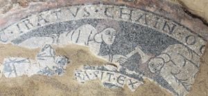 Das älteste nichtrömische Mosaik Deutschlands ist im Kloster Schuttern zu bestaunen. Es wurde bei umfangreichen Ausgrabungen in den 1970er-Jahren entdeckt. Foto: Historischer Verein Schuttern