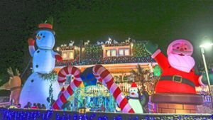Mehr als 80.000 Lichter: Herbolzheims verrücktes Weihnachtshaus leuchtet wieder