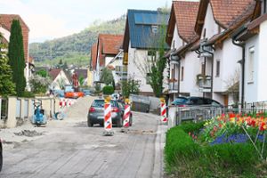 Die Leutkirchstraße wird nur dort asphaltiert, wo   Rohre verlegt werden.  Schönheitskorrekturen gibt es nicht.  Foto: cbs Foto: Lahrer Zeitung