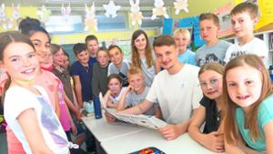 Besuch im Bildungszentrum: Kinder befragen Redakteure der Lahrer Zeitung