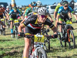 Clarissa Mai verabschiedet sich mit einem starken Ergebnis beim Rothaus Bike Giro aus der Rennsaison 2018.  Foto: Liening Foto: Schwarzwälder Bote