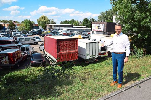 Weg mit den Autos! Bewerber Markus Ibert  will in Mietersheim einen Familien-Campus bauen, mit Platz für 600 Wohnungen mit bis zu 1500 Menschen. Foto: Braun
