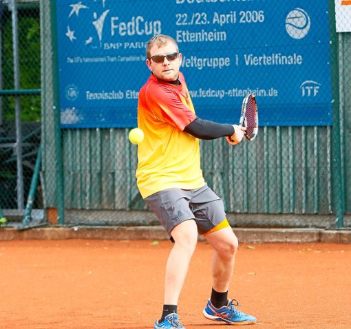 Jean-Philippe Louis gewann sein Einzel gegen Dominik Siegel in zwei Sätzen. Foto: Fissler Foto: Lahrer Zeitung