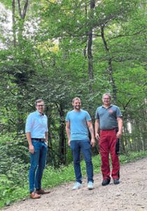Maximilian Schmid, Armin Schmieder und Alexander Stähle von der Atemag kümmern sich um das Nachhaltigkeitsprojekt. Foto: Störr