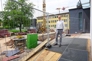 Auch den Mensa-Ausbau wird Mathias Meier-Gerwig in der kommenden Zeit als Schulleiter begleiten. Foto: Reinhard Foto: Schwarzwälder Bote