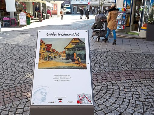 Der Wickertheimer-Wegs führt auch durch die Lahrer Innenstadt, hier die Kirchstraße.  Foto: Stadt Lahr