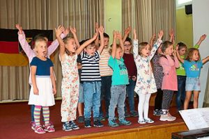 Der Kinderchor der Kirchengemeinde Friesenheim erfreute zum Nachmittagsprogramm.  Foto: Bohnert-Seidel Foto: Lahrer Zeitung