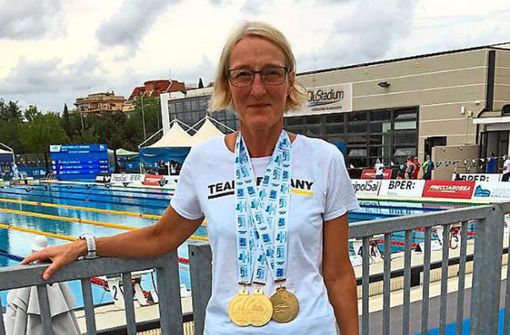 Susanne Reibel-Oberle vom SSV Lahr holte bei der Masters-EM in Rom drei Goldmedaillen. Foto: Verein