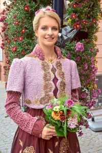 Sonja I. ist am Mittwoch noch ohne Krone aufgetreten – die erhält sie bei der Eröffnung der Chrysanthema am Samstag, 20. Oktober.   Foto: Schabel