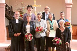Zahlreiche Mitglieder des evangelischen Kirchenchors wurden für ihre langjährige Treue geehrt. Foto: Lehmann Foto: Lahrer Zeitung