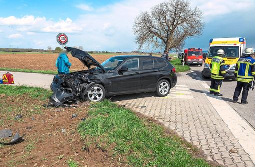 An einer Kreuzung der K 5367 zwischen Schutterzell und Kürzell ist es am Sonntagmittag zu einem Unfall gekommen. Foto: Christina Häußler/Einsatz-Report24