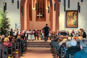 Der Posaunenchor unterhielt die Zuschauer in der Kippenheimer Friedenskirche.  Foto: Decoux-Kone Foto: Lahrer Zeitung